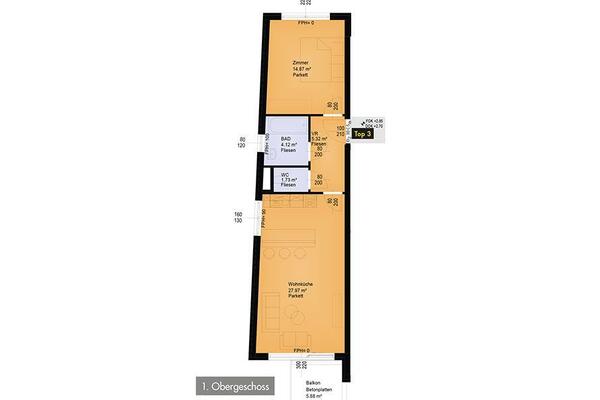 Top 3, Wohnhausanlage